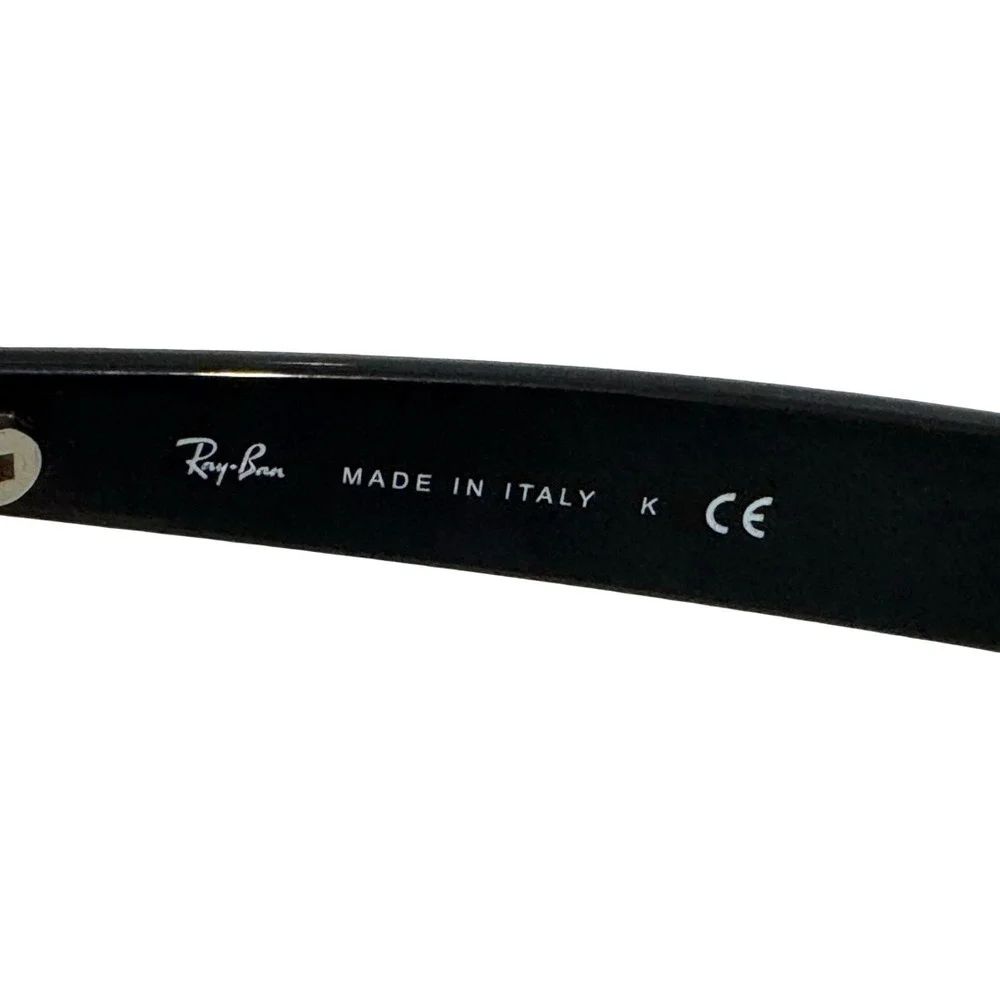 Ray-Ban New Wayfarer RB 2132 Black Purple Gradient Sunglasses Made in Italy